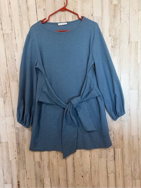 Dresses & Skirts - Women’s Blue Tie-Waist Dress